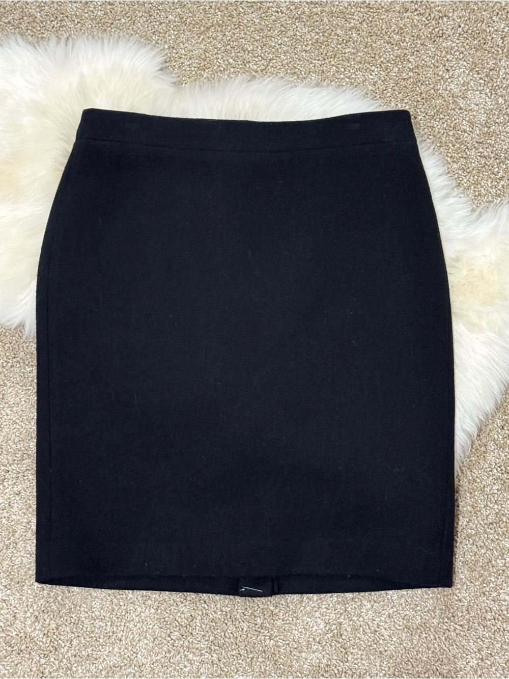 J. Crew Women’s Black Wool Blend Pencil Skirt Size 4
